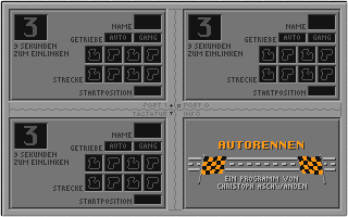 Autorennen atari screenshot